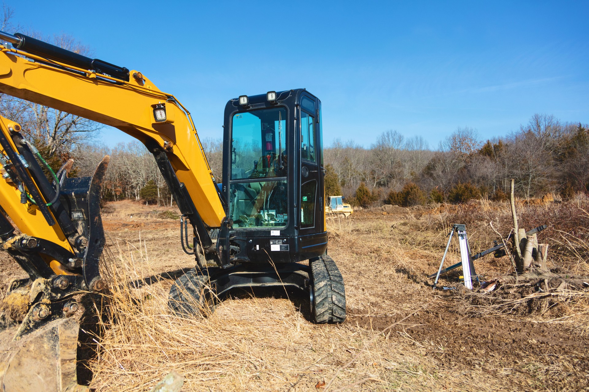 Earth Moving Equipment Land Development and Pond Construction Midwest USA Missouri Photo Series
